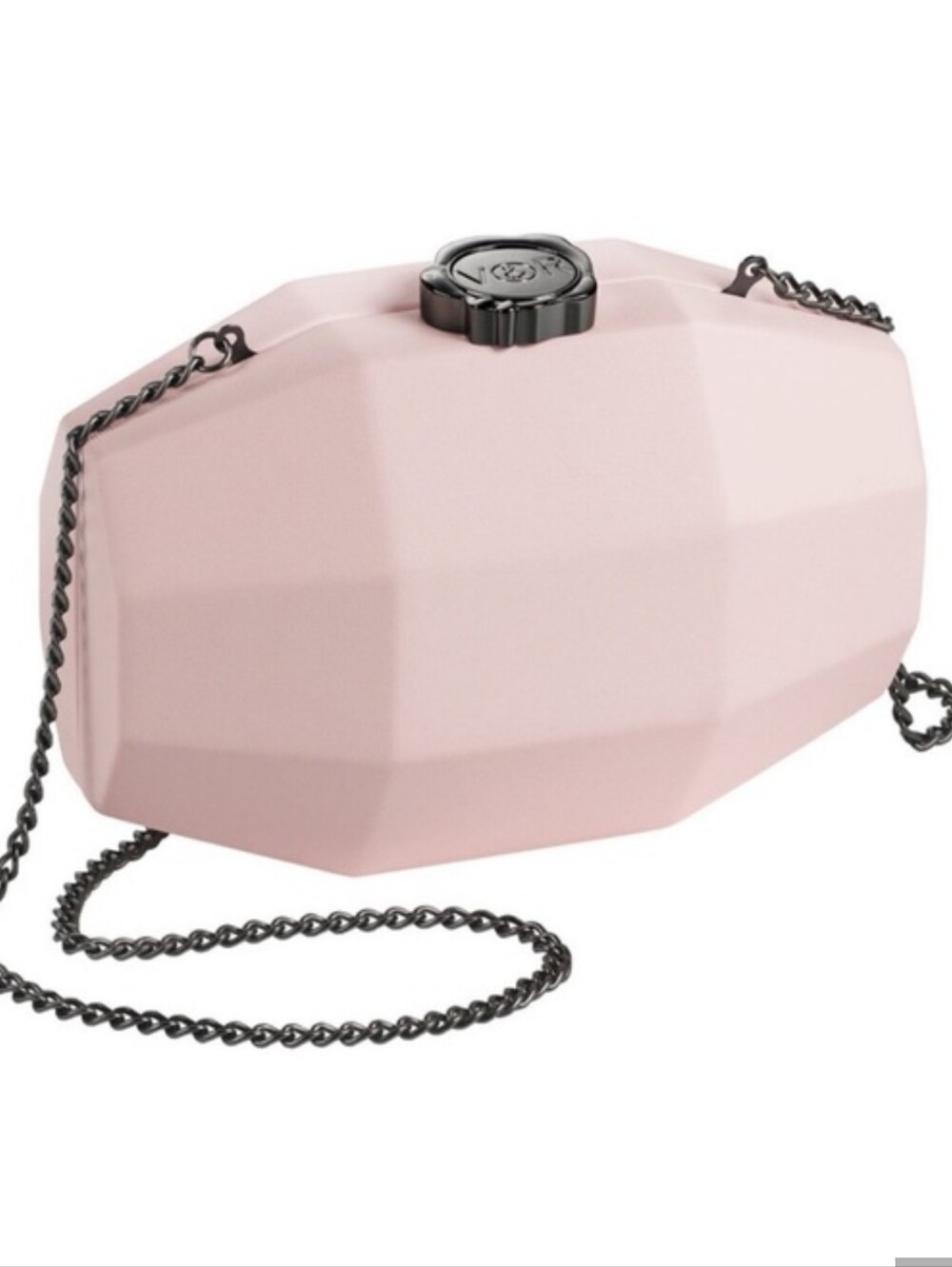 Viktor & Rolf Pale Pink Faceted Chain Clutch